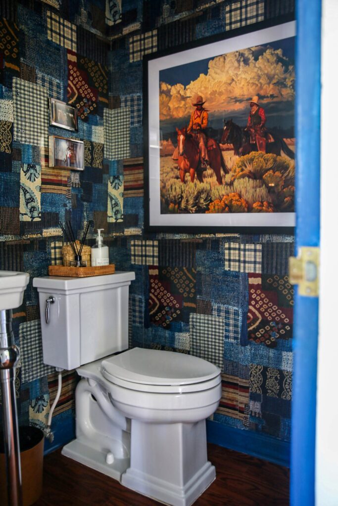 Our Cowboy Powder Room Reveal - PrepFord Wife